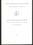 Základy sociológie mládeže - náhled