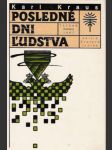 Posledné dni ľudstva - náhled