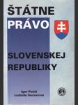 Štátne právo Slovenskej republiky - náhled