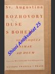 Rozhovory duše s bohem - soliloquia animae ad deum - augustin svatý - náhled