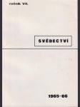 Svědectví ročník vii. 1965/66 čísla 25 - 28 - náhled