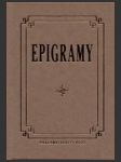 Epigramy, aneb, goethe a ti druzí - náhled