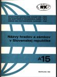 Názvy hradov a zámkov v slovenskej republike - náhled