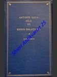 Kniha baladická - sova antonín - náhled