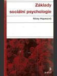 Základy sociální  psychologie - náhled