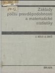 Základy počtu pravěpodobnosti a matematické statistiky - náhled