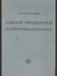 Základy projektování kamenouhelných dolu - náhled