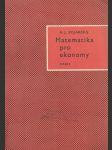 Matematika pro ekonomy - náhled