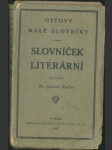 Slovníček literární - náhled