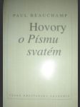 Hovory o písmu svatém - beauchamp paul - náhled
