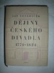 Dějiny českého divadla - VONDRÁČEK Jan - náhled