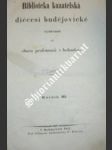 Biblioteka kazatelská diécesi budějovické - ročník iii. - kolektiv - náhled