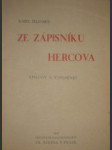 Ze zápisníku hercova - ŽELENSKÝ Karel - náhled