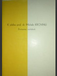 Životopisný medailónik - k jubileu prof.dr.michala krovinu - náhled