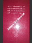 Ritus servandus in concelebratione Missae et Ritus Communionis sub utraque specie - náhled