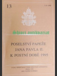 Poselství svatého otce jana pavla ii. k postní době 1995 - jan pavel ii. - náhled