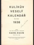Kulíkův veselý kalendář na rok 1938 - náhled